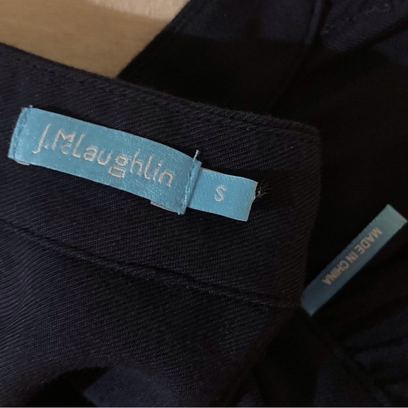 J. McLaughlin Navy Blue Shift Dress | 3/4 Sleeves | Summer Staple - Picture 6 of 13